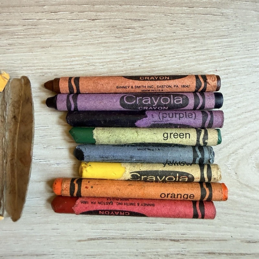 Crayola 8 Crayons Binney & Smith Vintage Box - Picture 3 of 3